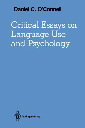 Cover of Critical Essays on Language Use and Psychology