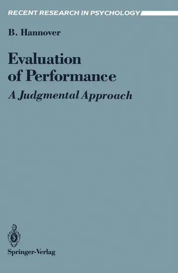 Cover of Evaluation of Performance