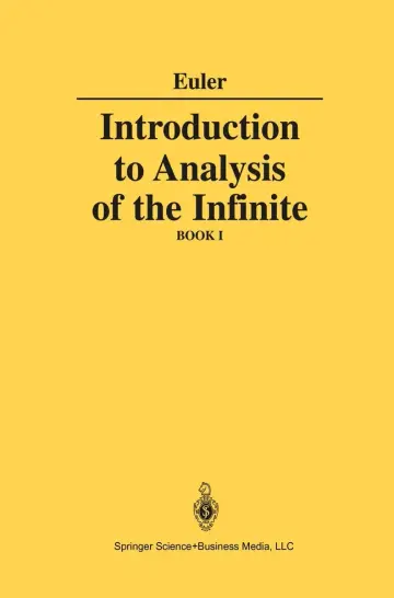 Cover of Introduction to Analysis of the Infinite, Book I