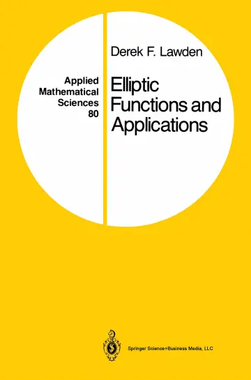 Cover of Elliptic Functions and Applications