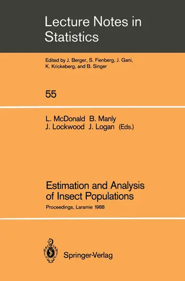 Cover of Estimation and Analysis of Insect Populations