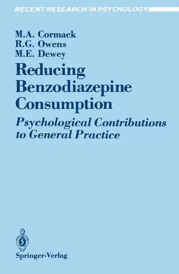 Cover of Reducing Benzodiazepine Consumption