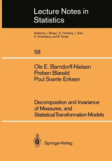 Cover of Decomposition and Invariance of Measures, and Statistical Transformation Models