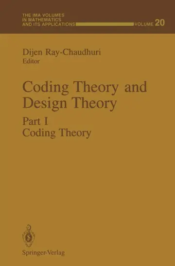 Cover of Coding Theory and Design Theory