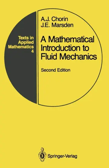 Cover of A mathematical introduction to fluid mechanics, Second Edition