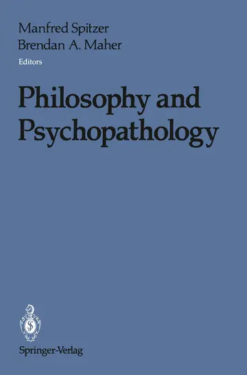 Cover of Philosophy and Psychopathology