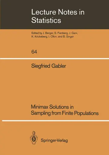 Cover of Minimax Solutions in Sampling from Finite Populations