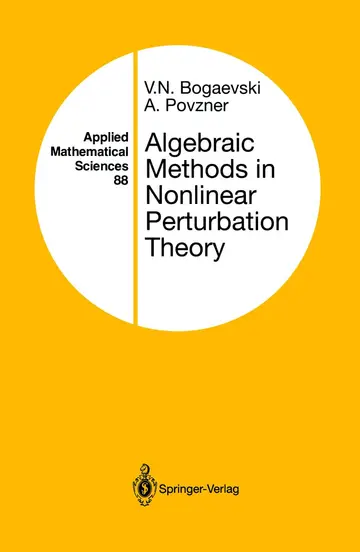 Cover of Algebraic Methods in Nonlinear Perturbation Theory