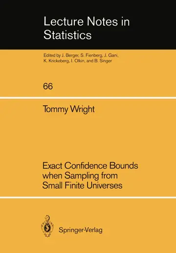 Cover of Exact Confidence Bounds when Sampling from Small Finite Universes