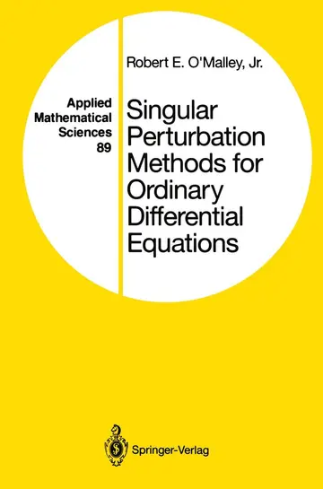Cover of Singular Perturbation Methods for Ordinary Differential Equations