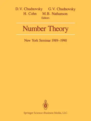 Cover of Number Theory