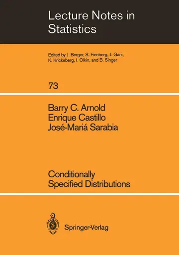 Cover of Conditionally Specified Distributions