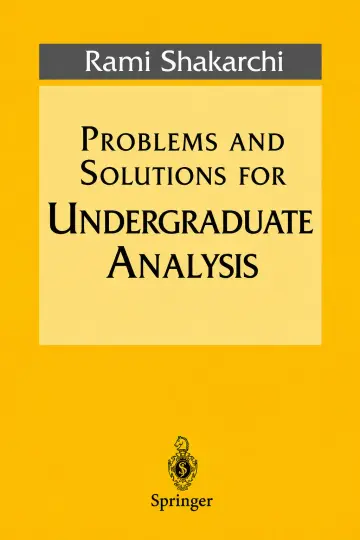 Cover of Problems and Solutions for Undergraduate Analysis