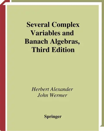 Cover of Several Complex Variables and Banach Algebras, 3Ed (Hb)