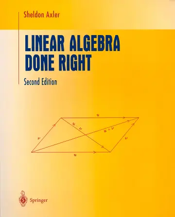 Cover of Linear Algebra Done Right