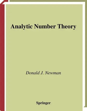 Cover of Analytic Number Theory (hb)