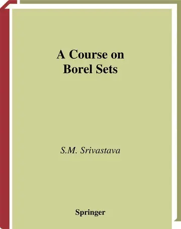 Cover of A Course on Borel Sets