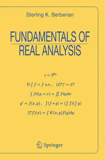 Cover of Fundamentals of Real Analysis