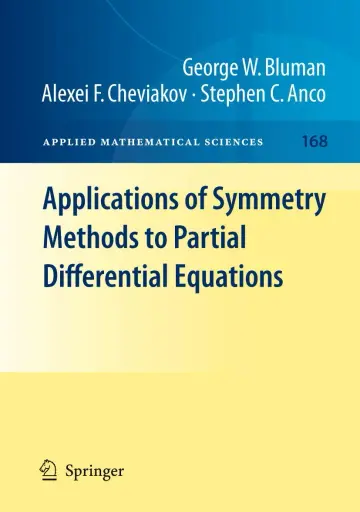 Cover of Applications of Symmetry Methods to Partial Differential Equations
