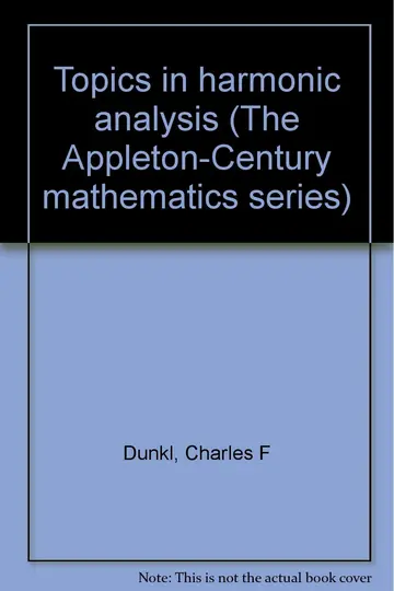 Cover of Topics in harmonic analysis