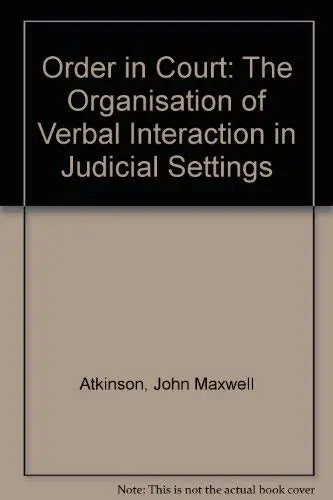 Cover of Order in Court