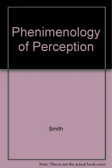 Cover of Phenimenology of Perception