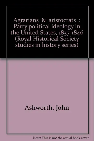 Cover of "Agrarians" & "aristocrats"