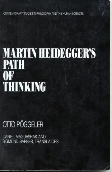 Cover of Martin Heidegger's Path of Thinking