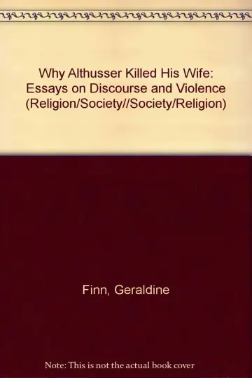 Cover of Why Althusser Killed His Wife