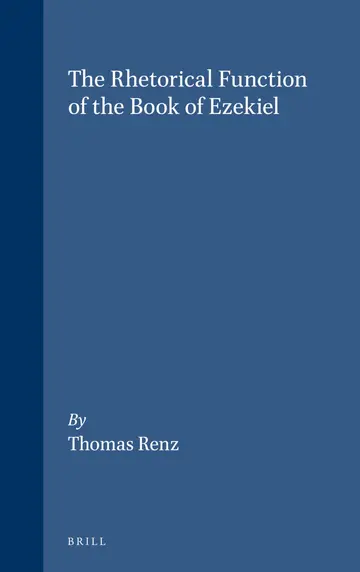 Cover of The Rhetorical Function of the Book of Ezekiel