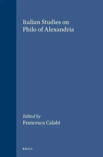 Cover of Italian Studies on Philo of Alexandria