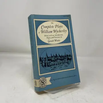 Cover of The complete plays of William Wycherley