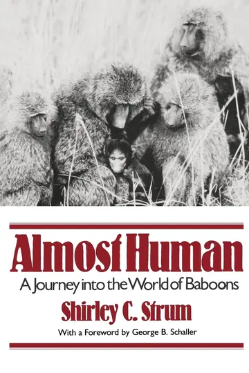 Cover of Almost Human – A Journey into the World of Baboons