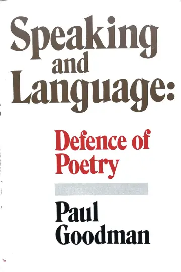 Cover of Speaking and language
