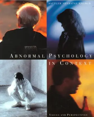 Cover of Abnormal Psychology in Context