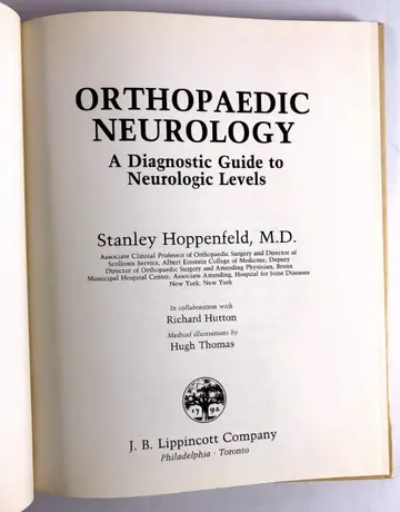 Cover of Orthopaedic Neurology