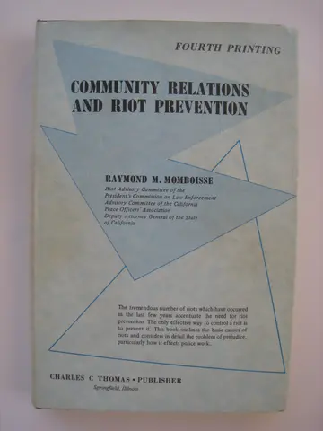 Cover of Community Relations and Riot Prevention