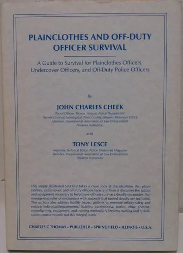 Cover of Plainclothes and Off-Duty Officer Survival