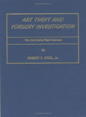Cover of Art Theft and Forgery Investigation