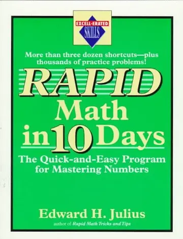 Cover of Rapid Math in Ten Days