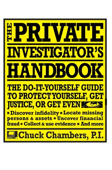 Cover of The Private Investigator Handbook