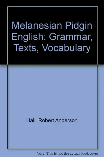 Cover of Melanesian Pidgin English