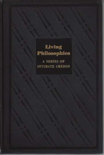 Cover of Living Philosophies