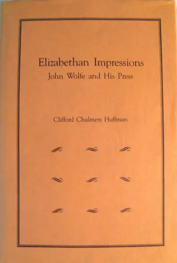 Cover of Elizabethan Impressions