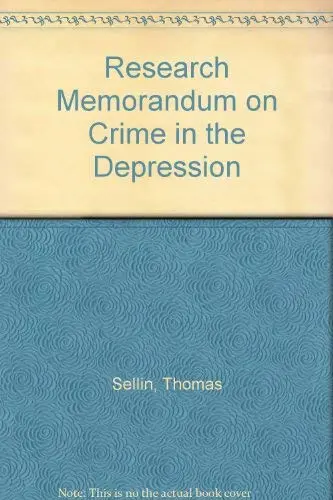 Cover of Research Memorandum on Crime in the Depression