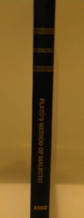Cover of Plato's Method of Dialectic