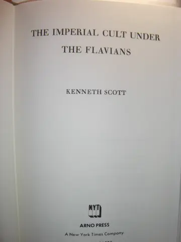 Cover of The Imperial Cult Under the Flavians