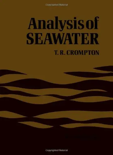 Cover of Analysis of Seawater