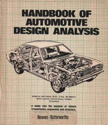 Cover of Handbook of Automotive Design Analysis