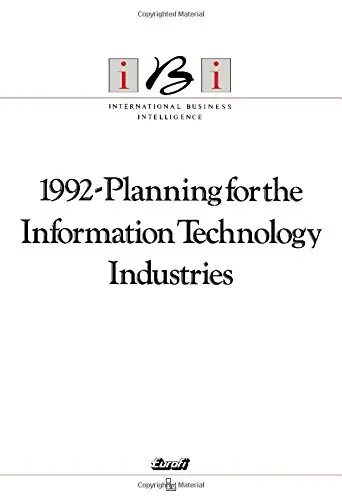 Cover of 1992-Planning for the Information Technology Industries
